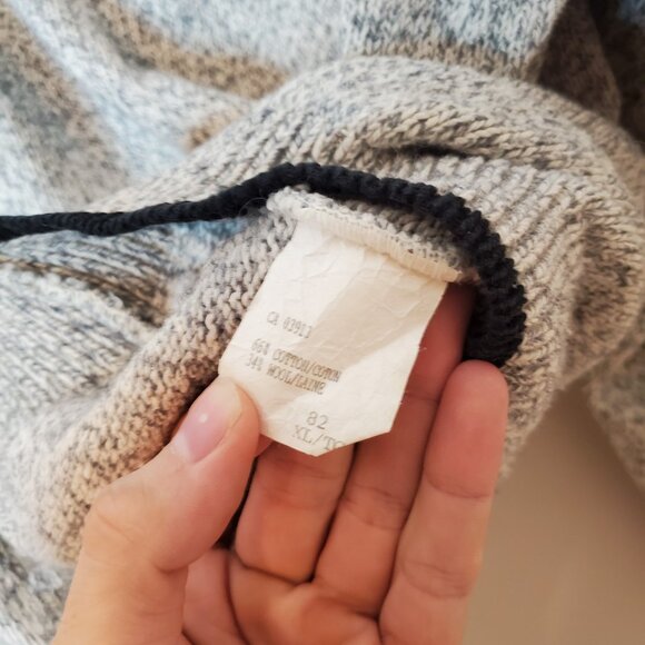 Vintage 90s Ottawa Senators 2D Logo NHL Knit Sweater Gray Size XL - Picture 5 of 7